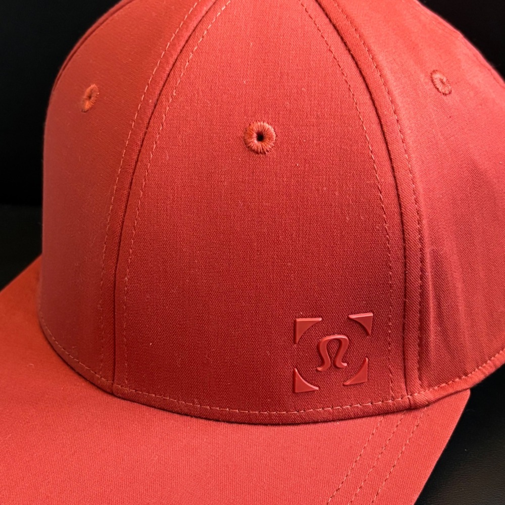 Lululemon Baseball Hat Unisex OS Burnt Orange Snapback Athletic Minimalist